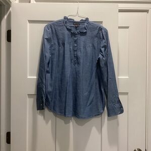 J. Crew Mercantile- Blouse- Size 12- Blue Denim